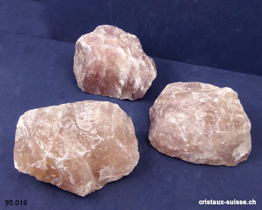 Quartz Lavande - rose brut Madagascar 610 à 640 grammes