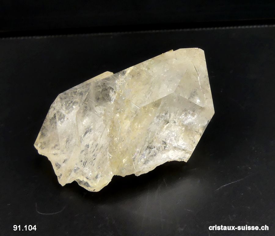 Quartz pointe brute de Suisse - Valais. Pièce unique