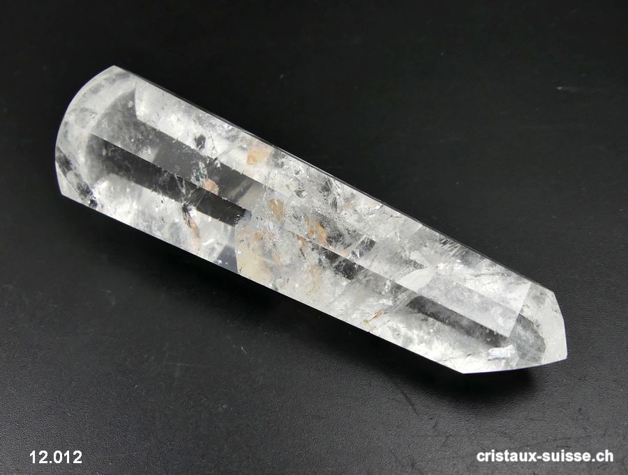 Bâton hexagonal Cristal de Roche 9,8 x 2,5 cm. Pièce unique