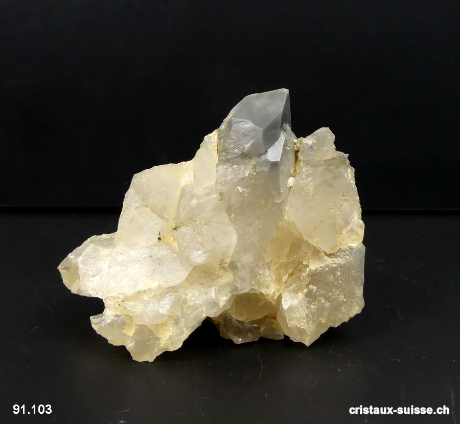 Quartz Suisse à inclusions de Schiste. Pièce unique