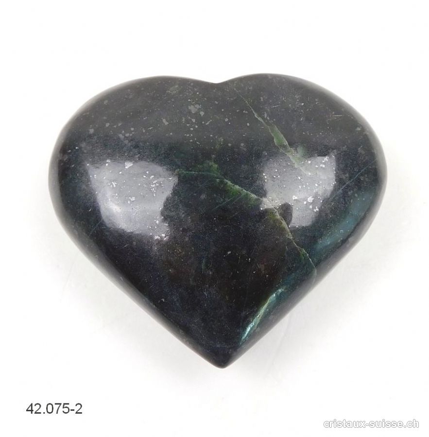 Coeur Néphrite Jade d'Afghanistan 6,6 x 5,8 x 2,6 cm. Pièce unique