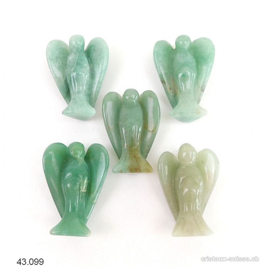 Ange Aventurine verte 3,7 - 3,9 cm. Offre Spéciale