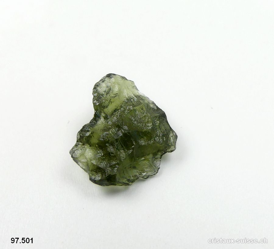 Moldavite 1,3 x 1,2 x 0,6 cm. Pièce unique 4 carats