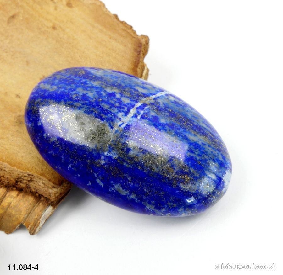 Lapis-Lazuli d'Afghanistan, galet 6,8 x 4 x 2,2 cm. Pièce unique