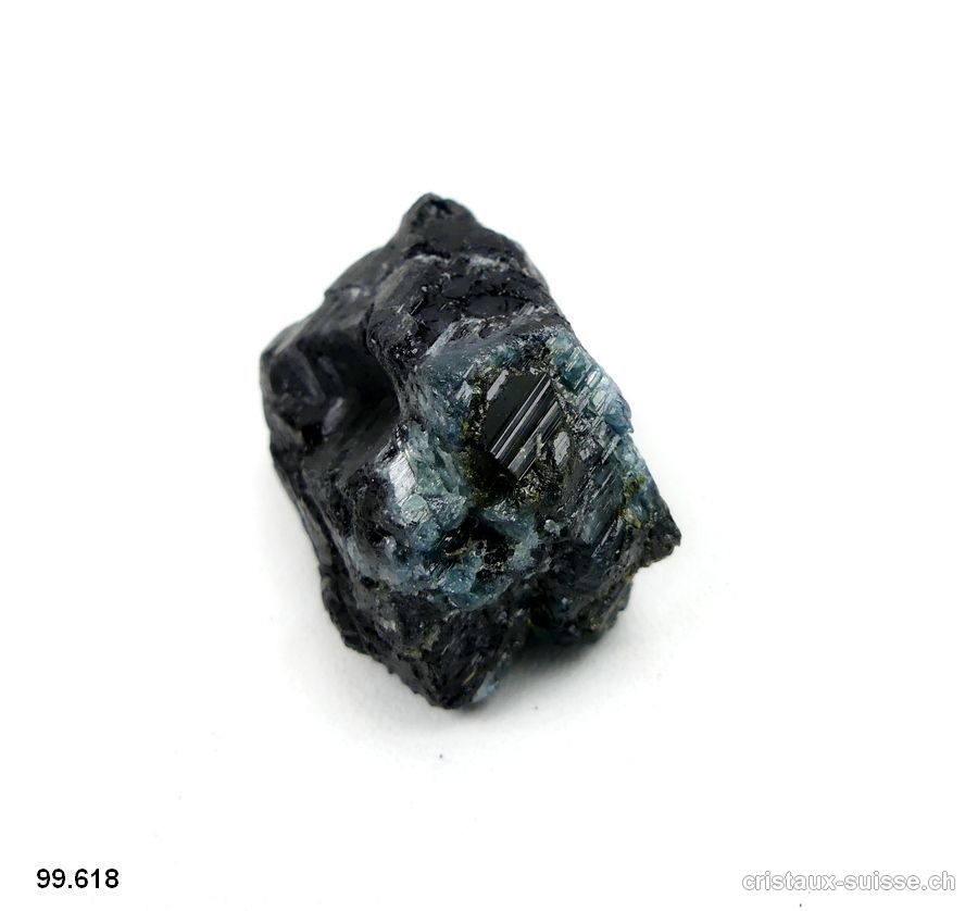 Tourmaline noire, bleue - indigolite et verte. Pièce unique