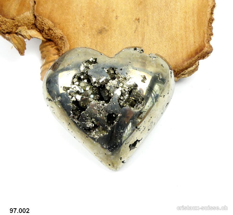 Coeur Pyrite du Pérou. Pièce unique 124 grammes