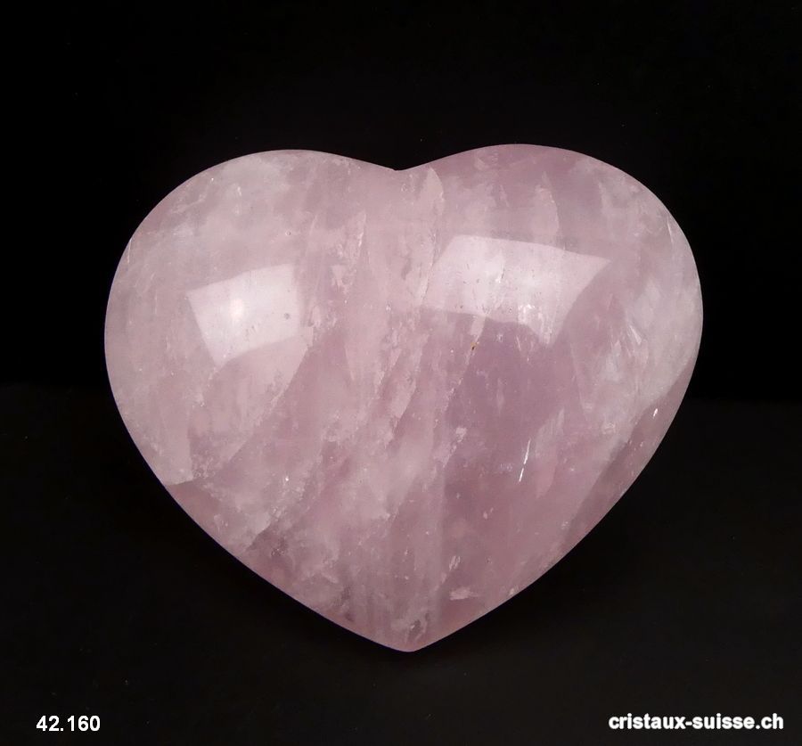 Coeur Quartz rose du Brésil 8,5 x 7 x 3,2 cm. Pièce unique 240 grammes