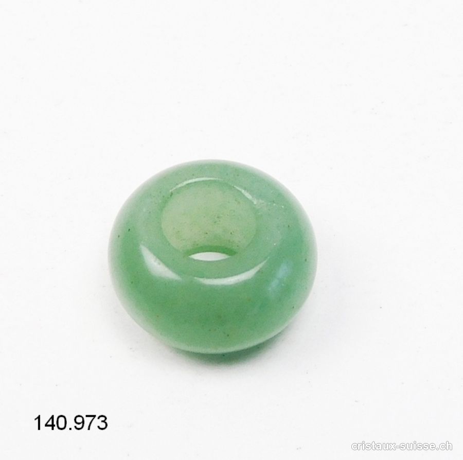 Aventurine verte, Rondelle 1,4 x 0,8 cm / trou 6 mm