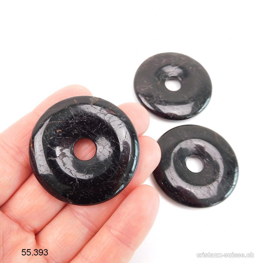 Tourmaline noire - Schörl, Donut 4 cm