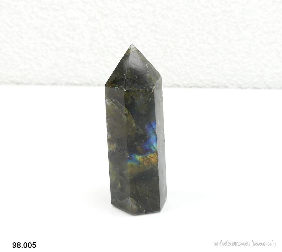 Labradorite pointe polie 6,8 cm. Pièce unique