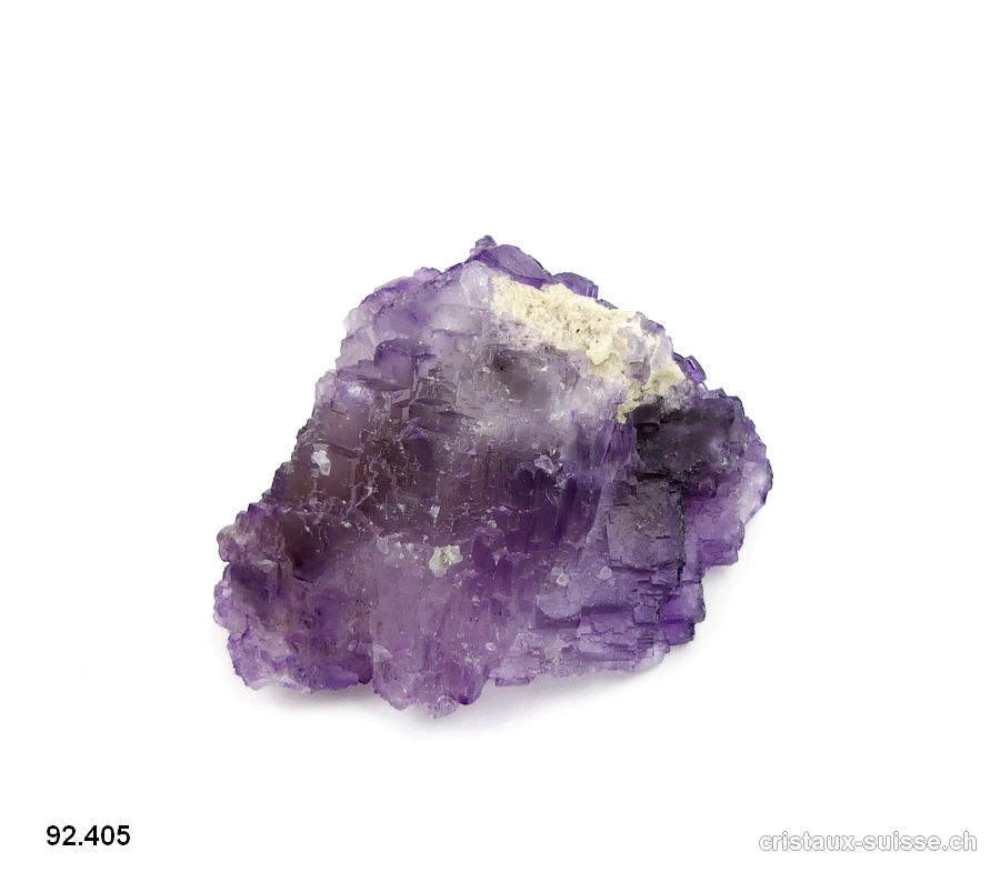 Fluorite - fluorine - violette. Pièce unique