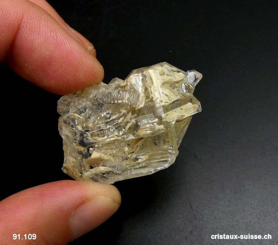 Quartz fenêtre, Suisse - Valais 3,7 x 2,4 x 1,3 cm. Pièce unique