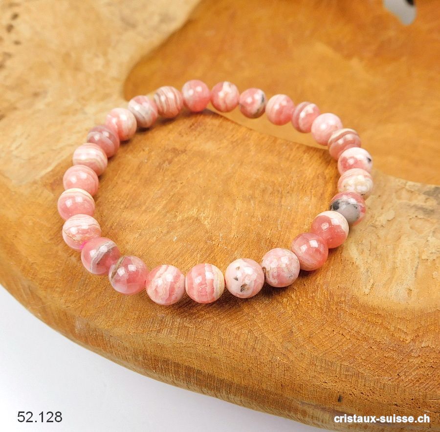 Bracelet Rhodochrosite 7 mm / 18 cm