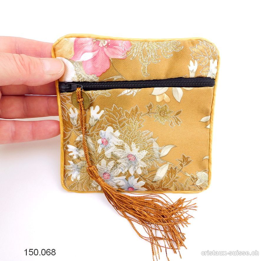 Pochette chinoise Bronze, env. 11,5 x 11,5 cm