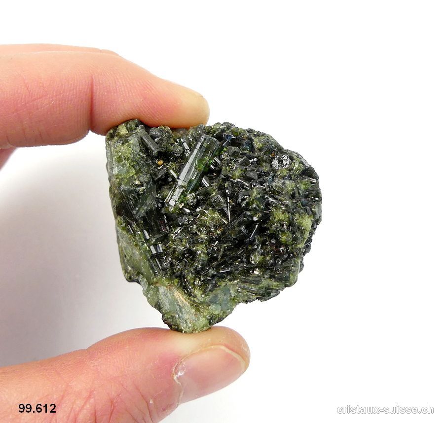 Tourmaline verte cristallisée. Pièce unique