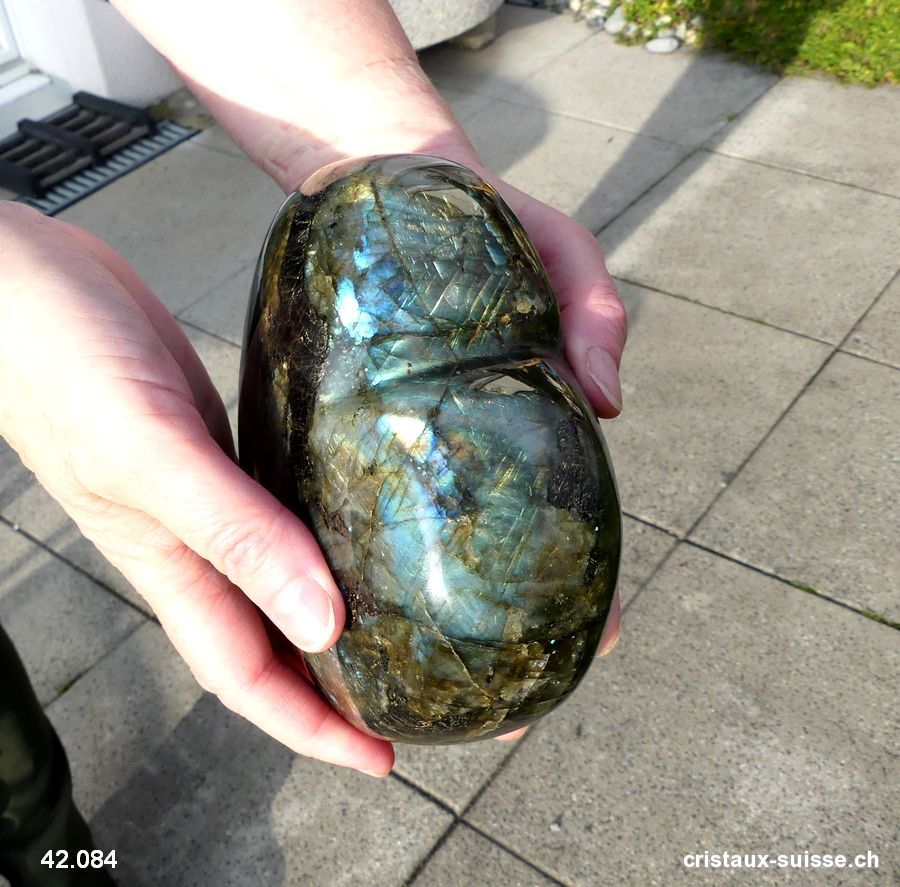 Coeur Labradorite XXL. Pièce unique 2 Kg