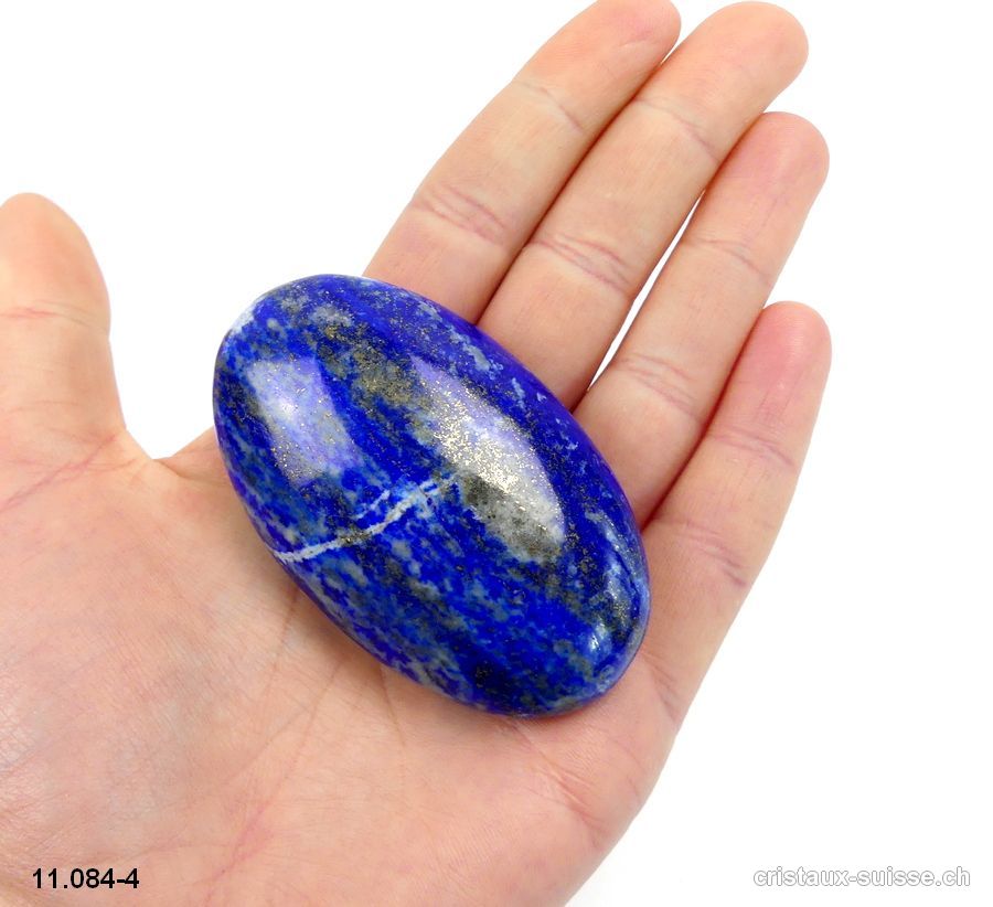 Lapis-Lazuli d'Afghanistan, galet 6,8 x 4 x 2,2 cm. Pièce unique