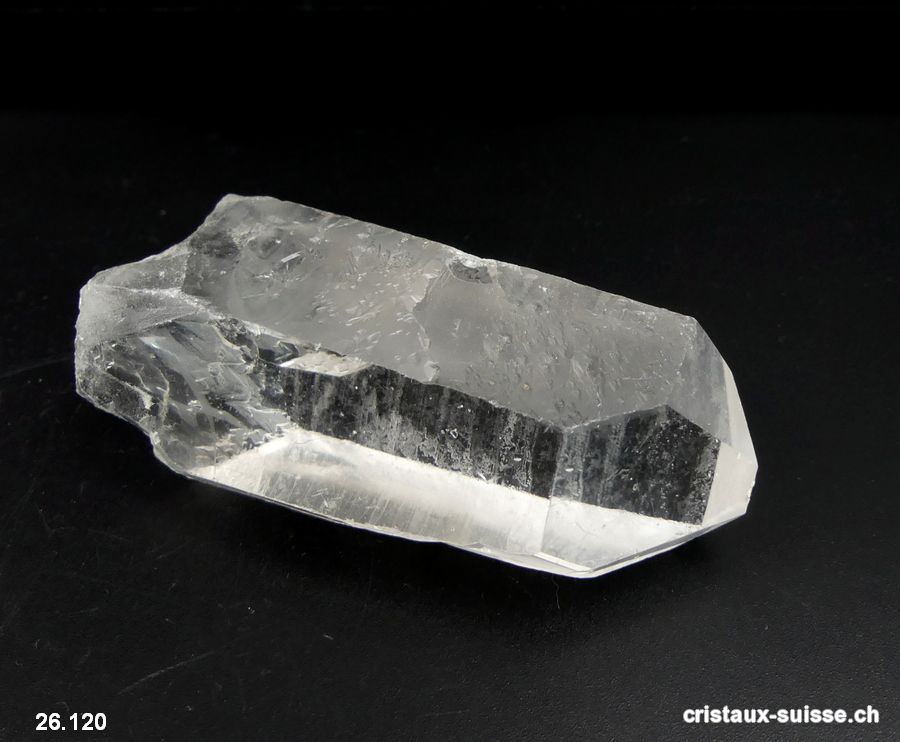 Cristal de roche pointe brute 7,2 cm. Pièce unique 72 grammes