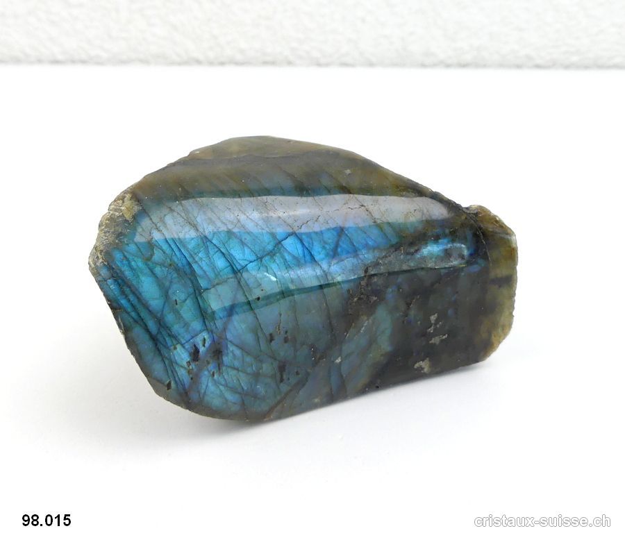 Labradorite brute 1 face polie. Pièce unique 232 grammes