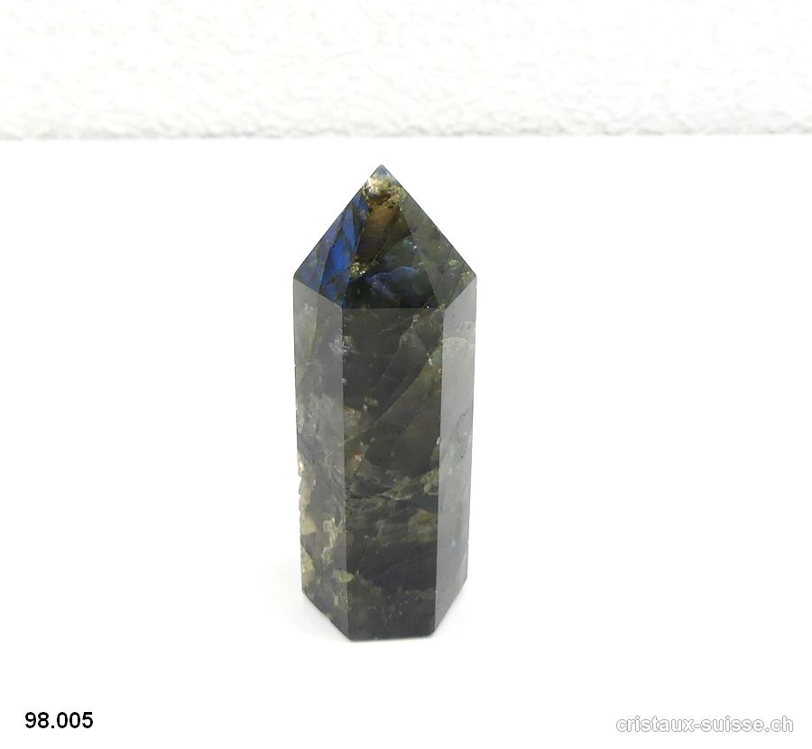 Labradorite pointe polie 6,8 cm. Pièce unique