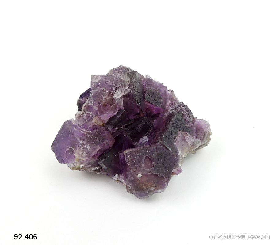 Fluorite - fluorine - violette. Pièce unique