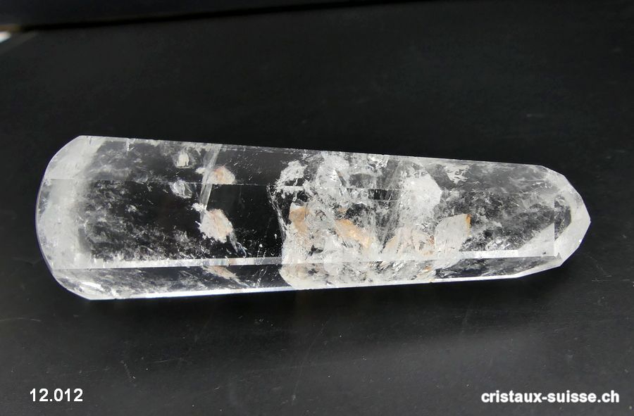 Bâton hexagonal Cristal de Roche 9,8 x 2,5 cm. Pièce unique