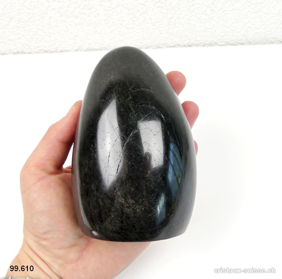 Tourmaline noire polie 11,5 cm. Pièce unique 946 grammes