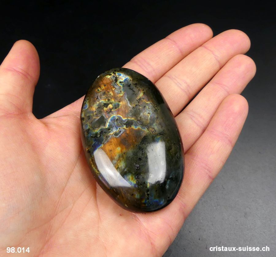 Labradorite-spectrolite polie. Pièce unique 81 grammes