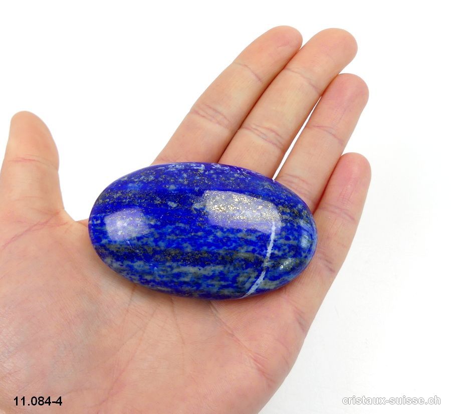 Lapis-Lazuli d'Afghanistan, galet 6,8 x 4 x 2,2 cm. Pièce unique