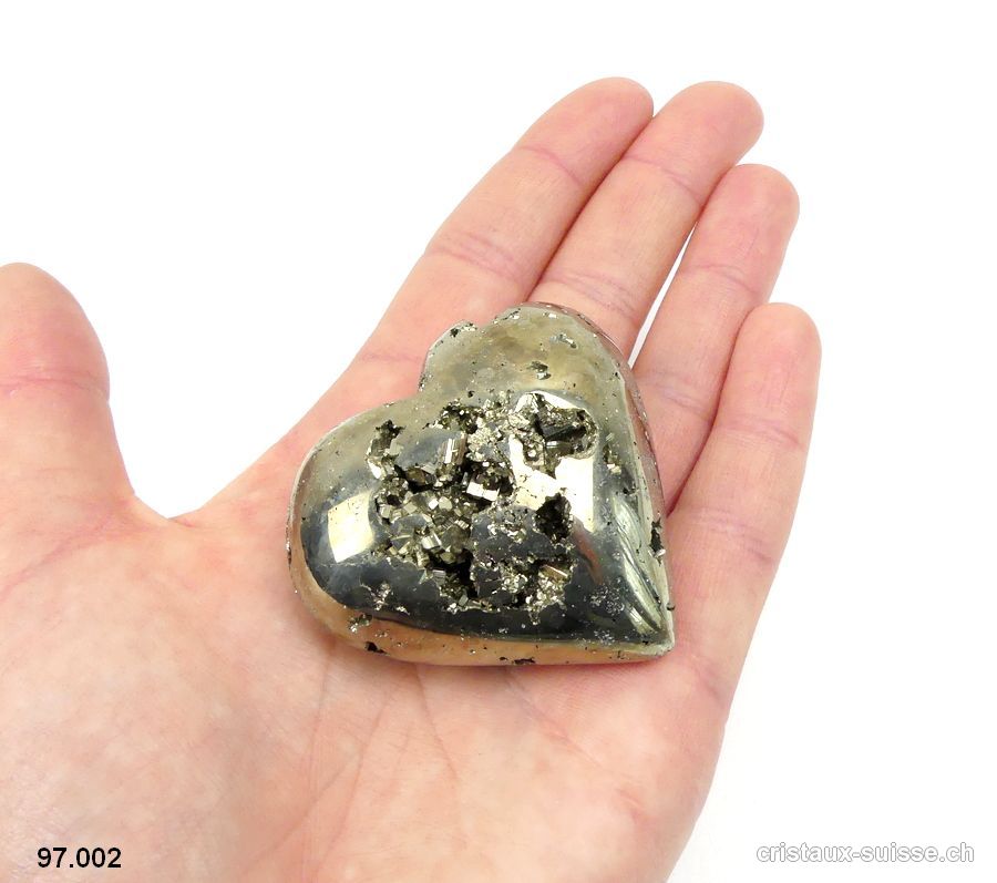 Coeur Pyrite du Pérou. Pièce unique 124 grammes