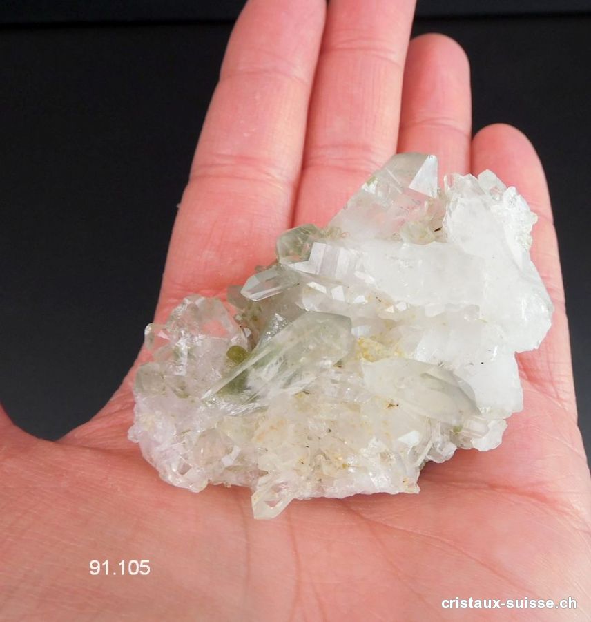 Quartz avec Chlorite du Catogne - VS, Suisse. Pièce unique