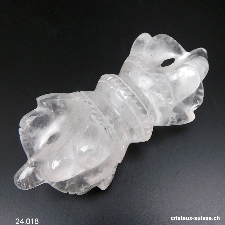 Dorje - Vajra Cristal de Roche d'Himalaya 11,5 cm/192 grammes. RARETÉ