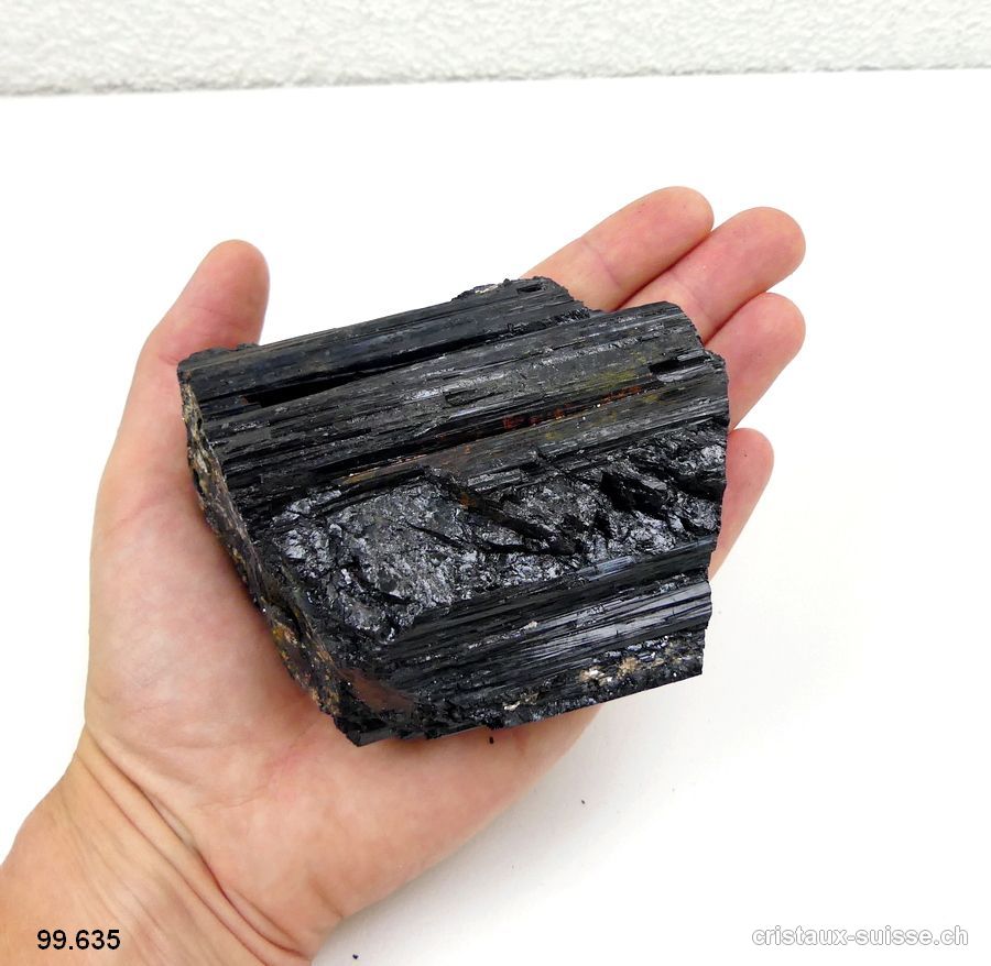 Tourmaline noire cristallisée - Schorl 9 cm. Pièce unique 550 grammes