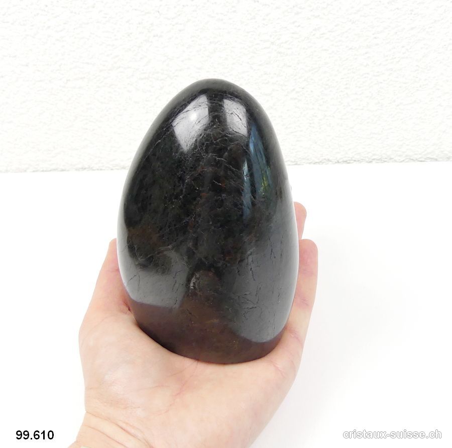 Tourmaline noire polie 11,5 cm. Pièce unique 946 grammes