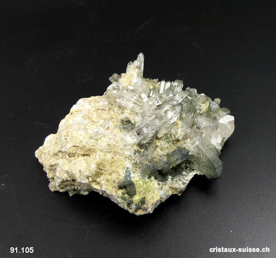 Quartz de Suisse avec chlorite. Pièce unique