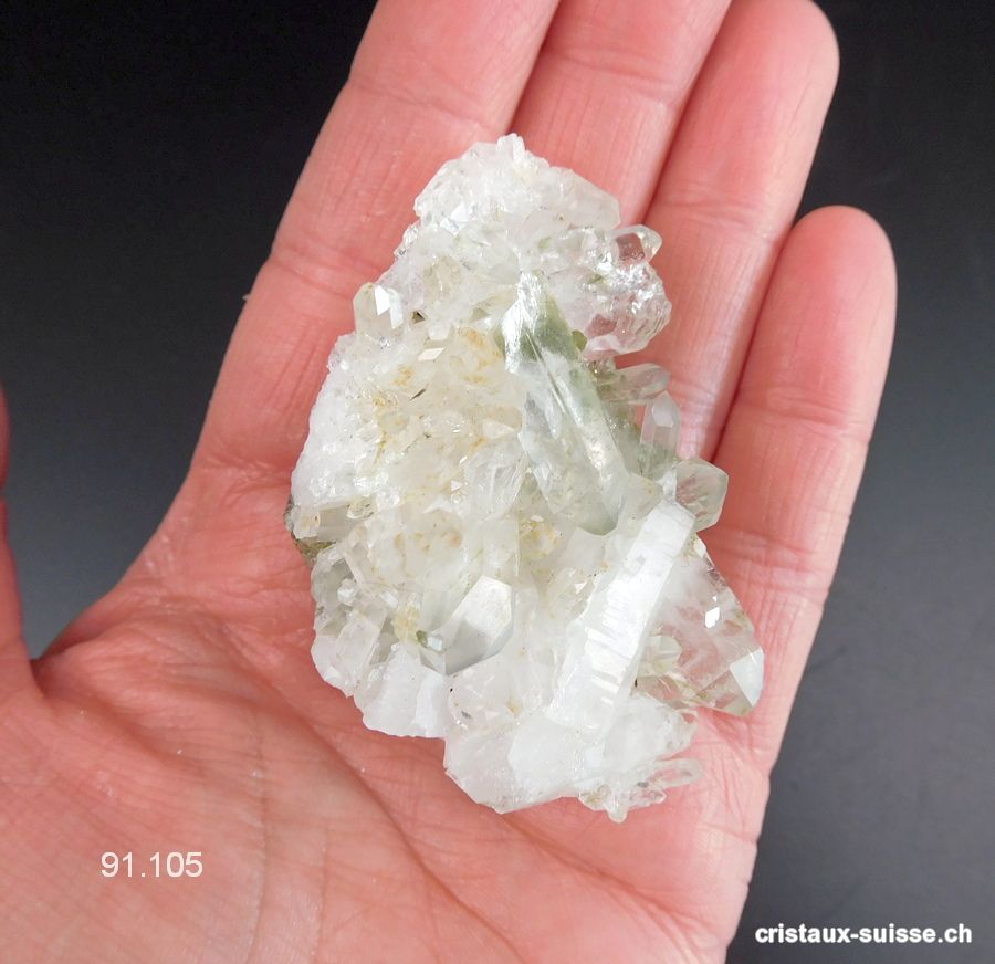 Quartz avec Chlorite du Catogne - VS, Suisse. Pièce unique